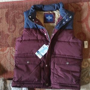 Mens zip up vest